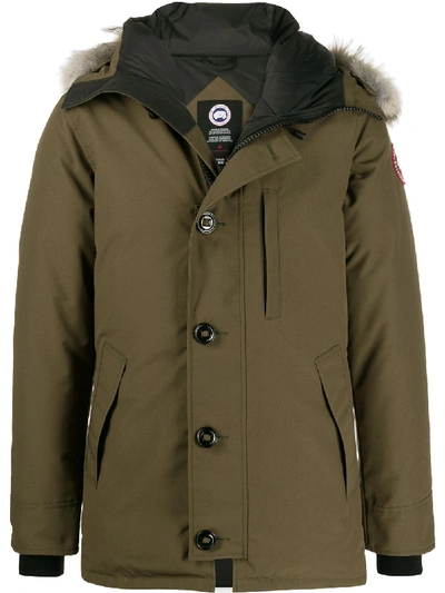 Shop Canada Goose 'chateau' Parka In Green