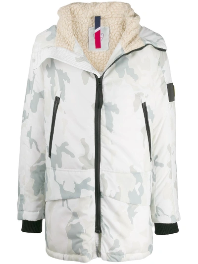 Shop Rossignol Covariant Padded Parka Coat In White