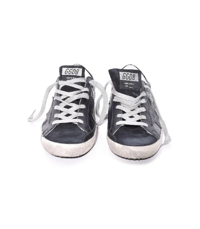 Shop Golden Goose Superstar Sneakers In Black Snake Leather/black Star