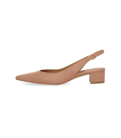 Shop Mansur Gavriel Lamb Slingback In Taupe