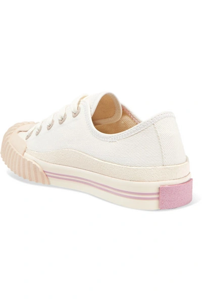 Shop Acne Studios Cotton-canvas Sneakers In White