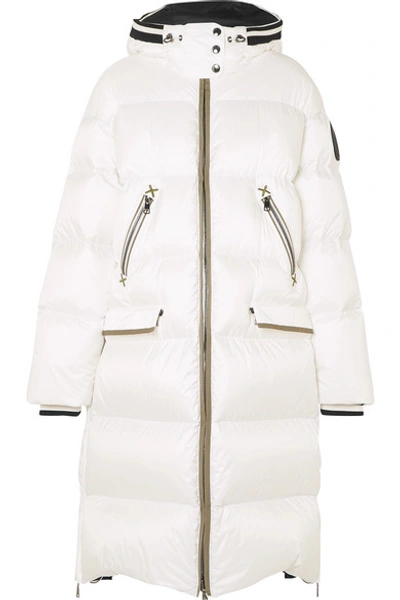Shop Bogner Honey-d Hooded Quilted Down Ski Jacket In White