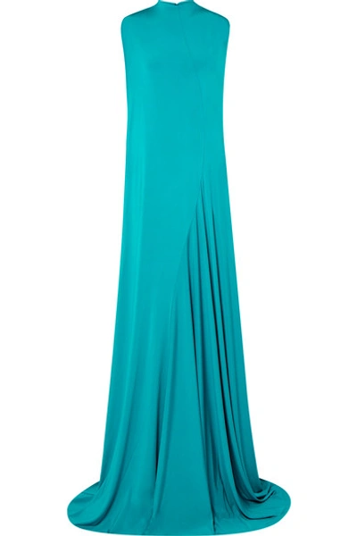 Shop Balenciaga Stretch-jersey Gown