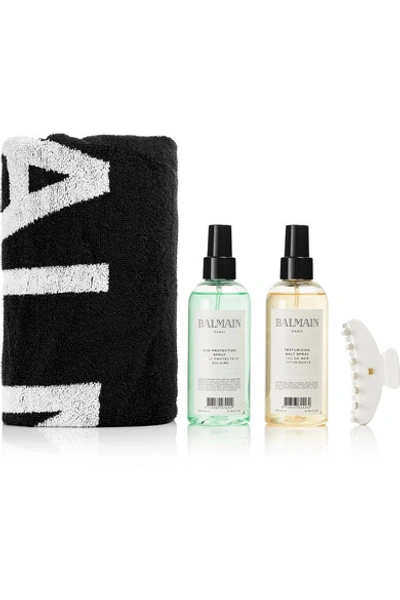 Shop Balmain Paris Hair Couture Texture Towel Gift Set In Colorless