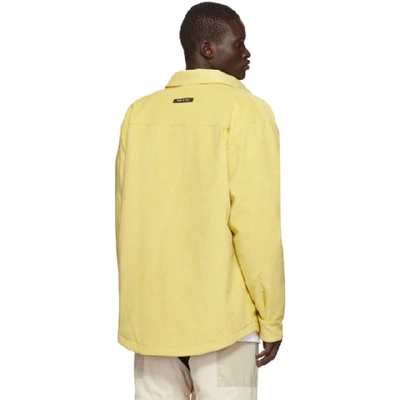 Shop Fear Of God Yellow Ultrasuede Shirt