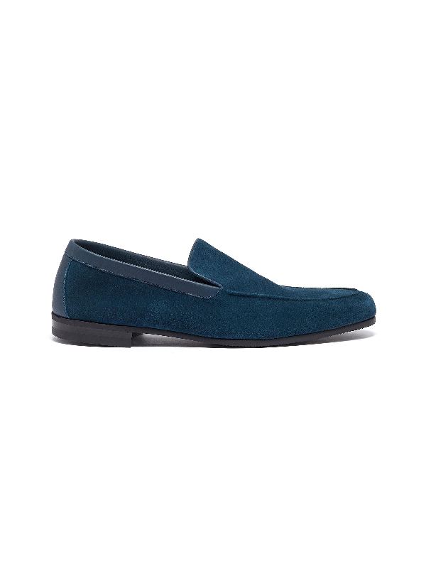 teal blue loafers