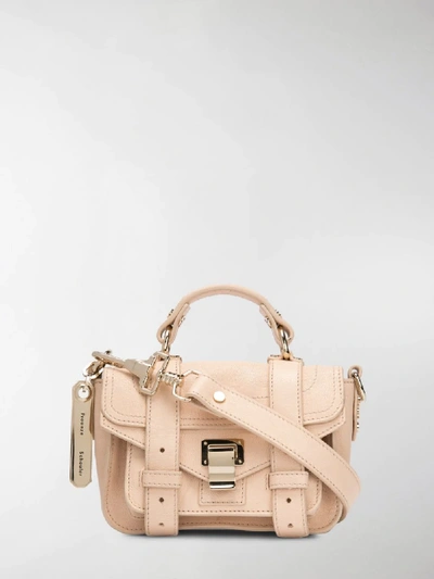 Shop Proenza Schouler Ps1 Micro-lux Bag In Neutrals