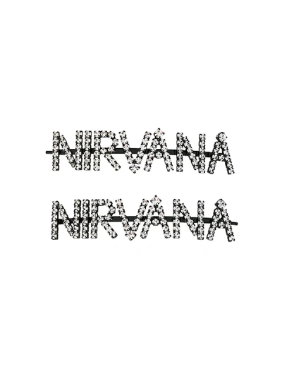 Shop Ashley Williams Nirvana Hair Clips In Black