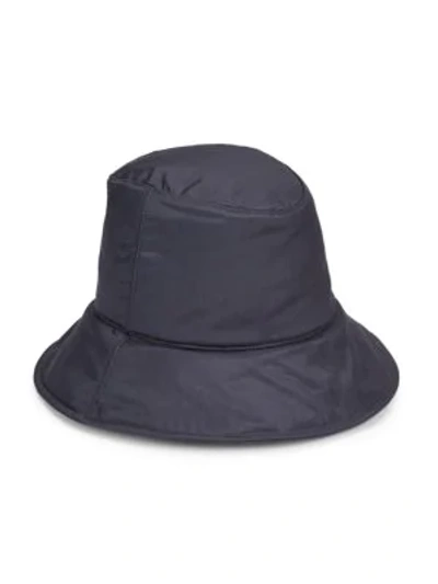 Shop Loro Piana Nellie Silk Bucket Hat In Gray Slate