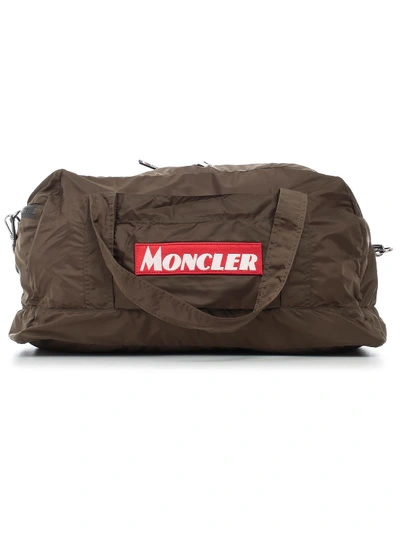 Shop Moncler Nivelle Luggage Bag In Dark