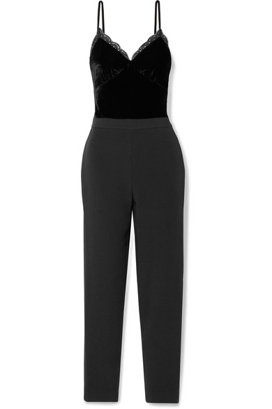 michael kors black lace jumpsuit