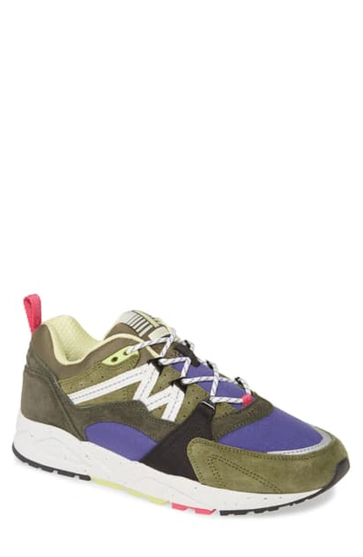 Shop Karhu Fusion 2.0 Sneaker In Forest Night/ Bright White
