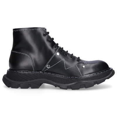 Shop Alexander Mcqueen Ankle Boots Whx50 Calfskin In Black