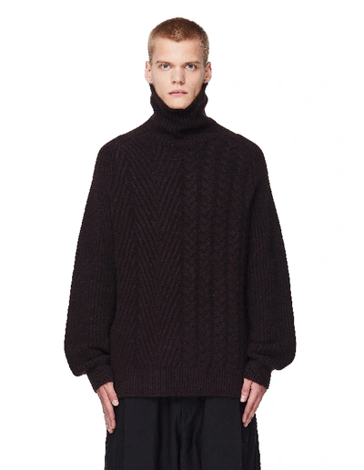 Shop Haider Ackermann Brown Cashmere Invidia Turtleneck Sweater