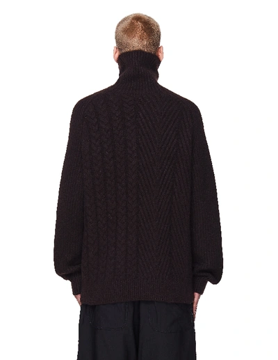 Shop Haider Ackermann Brown Cashmere Invidia Turtleneck Sweater