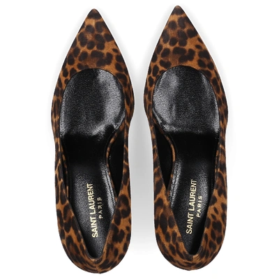 Shop Saint Laurent Pumps Anja 85 In Brown