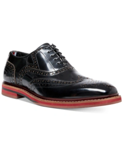 Shop Steve Madden Men's Cingular Wingtip Oxfords Men's Shoes In Black