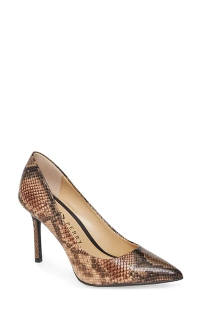 Shop Katy Perry The Sissy Pump In Natural Multi Faux Leather