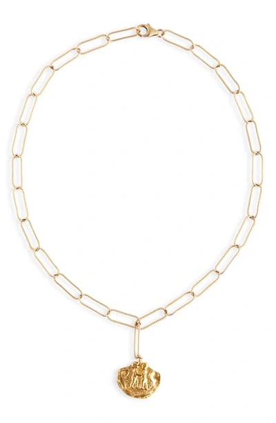 Shop Alighieri Paolo & Francesca Necklace In Gold Plated