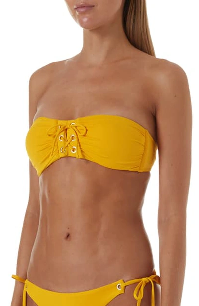 Shop Melissa Odabash Montenegro Bikini Top In Apricot