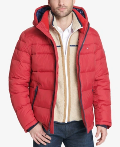 Tommy Hilfiger Men's Quilted Puffer Jacket, Created For Macy's In Red |  ModeSens