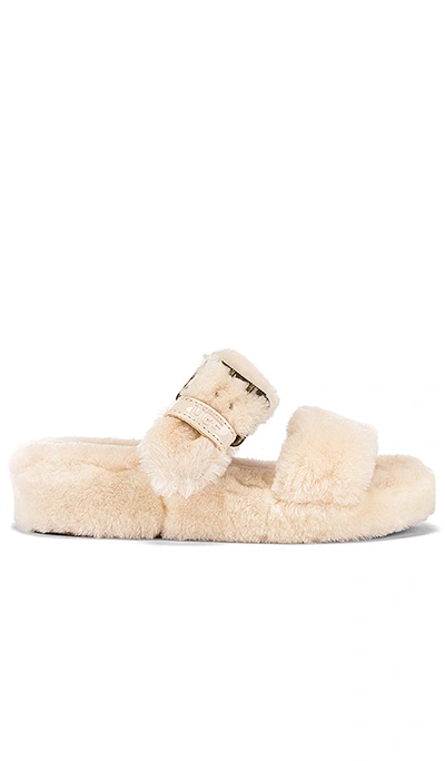 Shop Ugg Fuzz Yeah Slide In Cream. In Natural