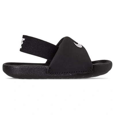 Shop Nike Boys' Toddler Kawa Slide Sandals In Black/white
