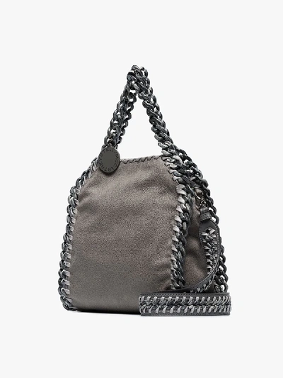 Shop Stella Mccartney Grey Falabella Mini Tote Bag