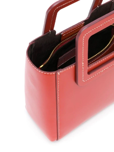 Shop Staud Shirley Mini Tote In Red