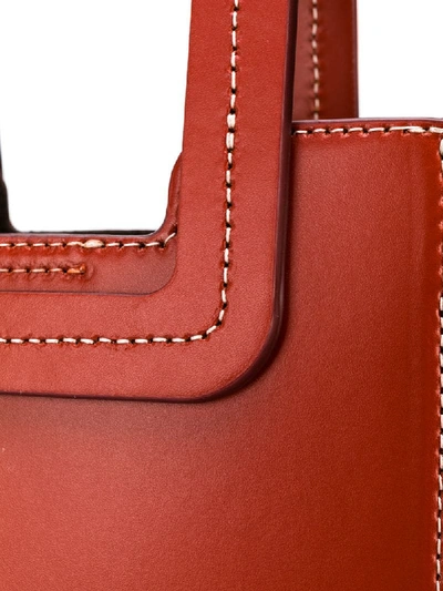 Shop Staud Shirley Mini Tote In Red