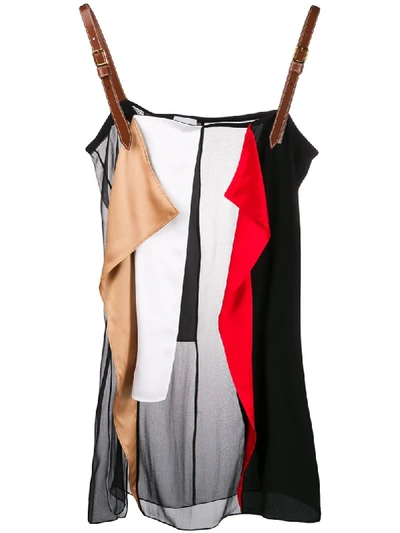 拼接设计垂坠上衣