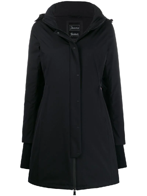 Herno Hooded Padded Coat In Black | ModeSens