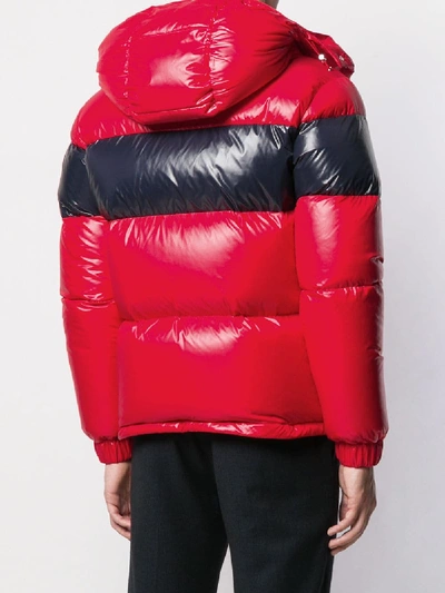 Shop Moncler Gary Down Coat In Red