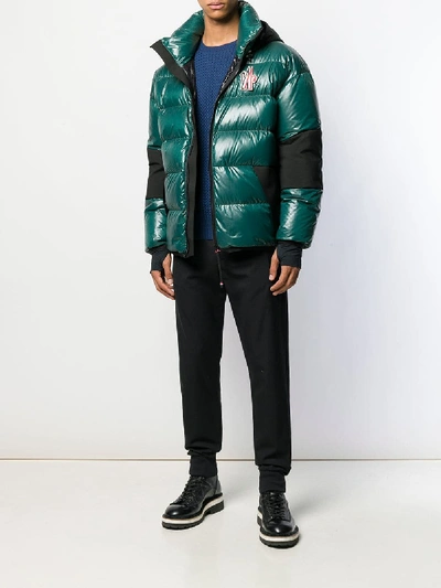 Shop Moncler Gollinger Down Jacket In Green