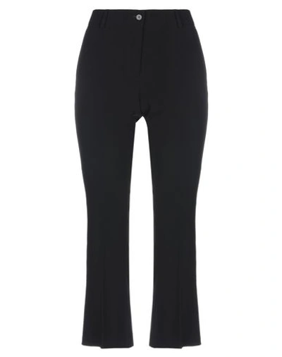 Shop Alberto Biani Woman Cropped Pants Black Size 8 Triacetate, Polyester