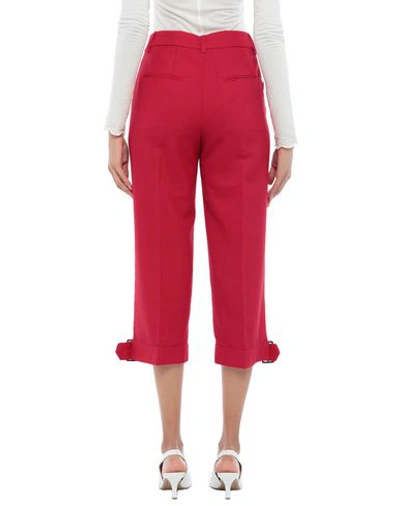 Shop Dondup Cropped Pants In Red