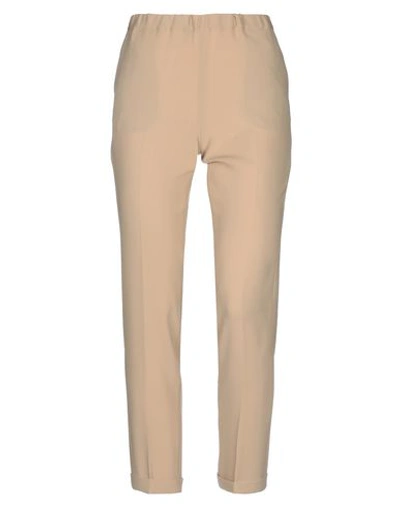 Shop Alberto Biani Woman Pants Beige Size 8 Triacetate, Polyester
