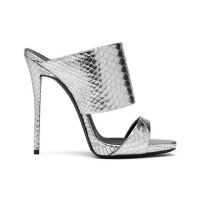 Shop Giuseppe Zanotti Andrea Sandals In Silver