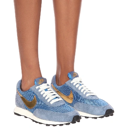 Shop Nike Daybreak Sp Suede-trimmed Sneakers In Blue