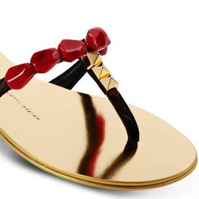 Shop Giuseppe Zanotti E50168003 Sandals In Dark Brown