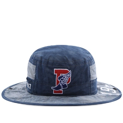 Shop Polo Ralph Lauren Indigo Stadium Boonie Hat In Blue