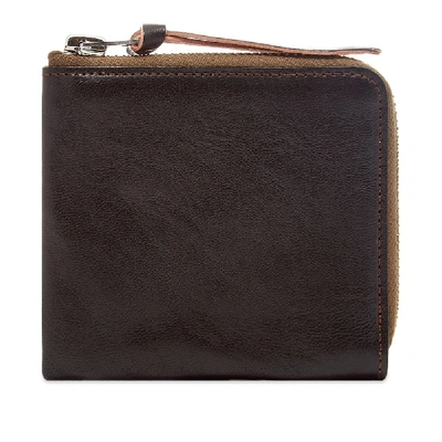 Shop The Real Mccoys The Real Mccoy's Horsehide Wallet In Brown