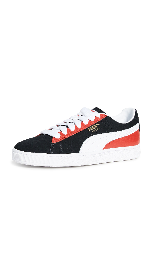 puma suede classic red white