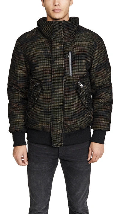 Shop Mackage Hip Length Dixon Parka In Camo