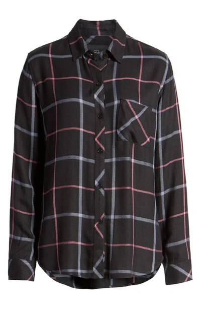 Shop Rails Hunter Plaid Shirt In Black Aqua Pink