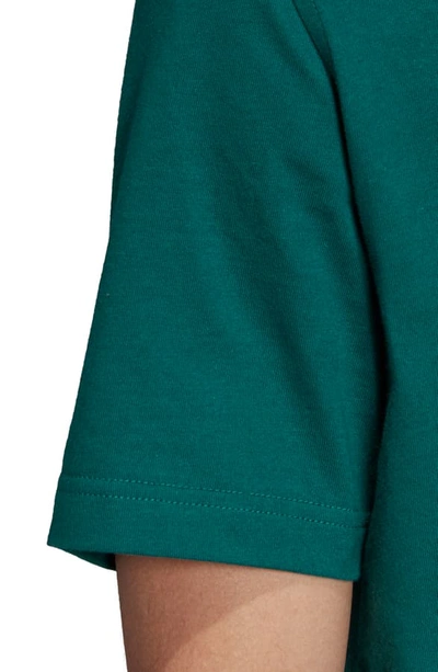 Adidas Originals Trefoil Graphic T-shirt In Noble Green/ White | ModeSens