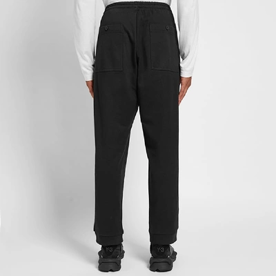Shop Y-3 3 Stripe Cuff Pant In Black