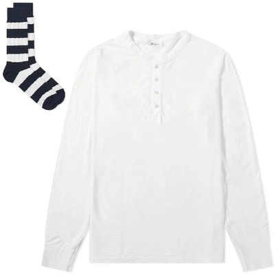 Shop Schiesser Hanno Top & Sock Pack In White