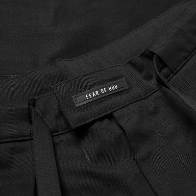 Shop Fear Of God Cargo Trouser In Black