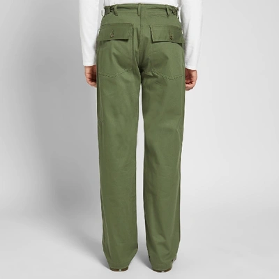 Shop The Real Mccoys The Real Mccoy's Cotton Sateen Trouser In Green